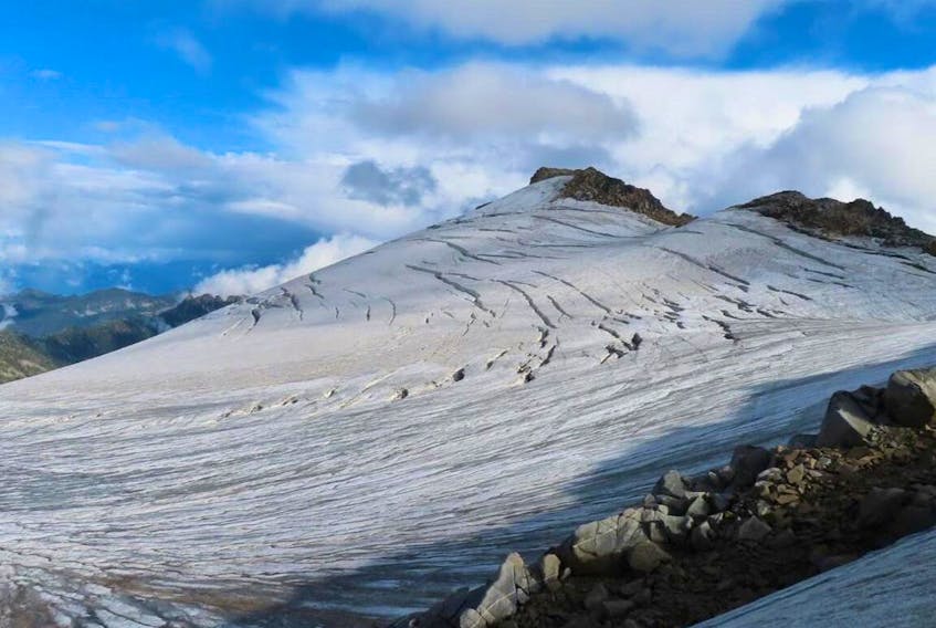 Cond Peak at the head of Kokanee Glacier near Nelson, B.C. Photo credit: Ben Pelto.