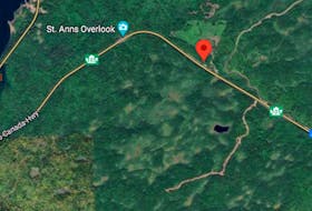 Approximate location where a motorcycle and car collided on Kellys Mountain late Saturday afternoon. CONTRIBUTED/GOOGLE MAPS