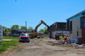Work has begun to demolish the building at the corner of Granville and Ryan streets in Summerside. The former site of Centennial Pool and Holland College, the building has been vacant for more than 10 years. In November 2020, the city announced plans for a housing project at the site. In December 2021, the city announced plans to tear down the property and build a $23-million health centre in its place. Also that month, Tim Banks, president of Pan American Properties Ltd., told Saltwire Network there is a third development in the works. Kristin Gardiner • Journal Pioneer