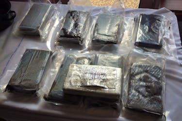 cocaine_bust  Some of the cocaine seized by the RCMP during Operation Bowman in 2019 that resulted in five men being charged with trafficking offences. — Contributed