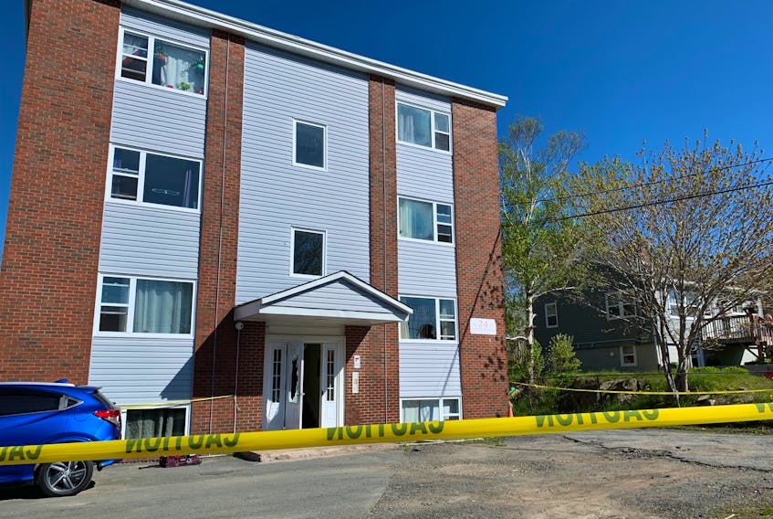 Halifax Regional Police were called to this apartment building for a weapons complaint Wednesday morning, May 25, 2022.