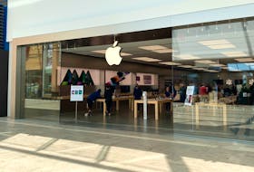 The Apple Store inside the Halifax Shopping Centre is seen on Wednesday, April 25, 2022.