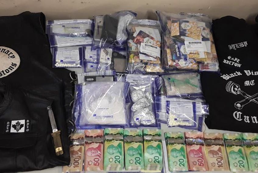 Police seized $120,000 worth of drugs, including more than 500  grams of pure cocaine, shatter (cannabis resin), Ritalin, hashish, and $12,000 in cash after searching two homes on Sept. 25, 2020, on Phalen Road in Glace Bay. CONTRIBUTED