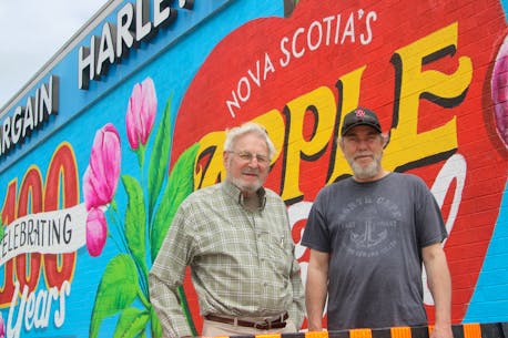 New mural at Bargain Harley's in Berwick, N.S., has society president ‘tickled pink’