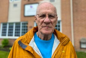 Fred Berthelotte, 81, and other residents at Chartwells Héritage retirement home on Wilson Street, says the building has been without power since the storm. 