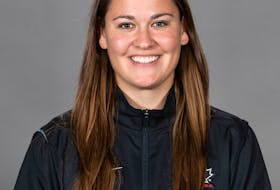 New Glasgow's Kori Cheverie became the first woman to serve as a coach with one of Canada’s men’s national teams at a world championship. She was behind the Canadian bench at the IIHF under-18 men’s world championship in Germany. - MATTHEW MURNAGHAN / HOCKEY CANADA