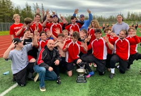 The Glace Bay Panthers won their seventh-consecutive Highland Region boys rugby championship recently, defeating the Breton Education Centre Bears, 17-8, at the Ness Timmons Turf Field in Sydney. Members of the team, not in order, Rhys MacDonald, Gordon Boutilier, Tyler King, Alex Sudworth, Kalan Bickerton, Keegan MacLean, Keegan McCarthy, Anthony Christiansen, Ethan Sharpe, Alex Violette, Brett MacKenzie, Ben Peach, Parker Chaput, Lachlan Pilling, Mitchell MacDonald, Cody MacDonald, Cody Nightingale, Xander Hill, Mitchell Jenkins, Steven MacKenzie, Mason Hart, Keegan McPhee, and Ryan Ellsworth. Coaches: Wayne Jenkins and John Robinson. PHOTO CONTRIBUTED/WAYNE JENKINS.