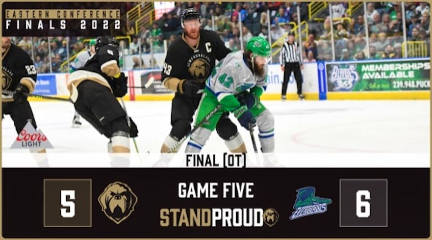 Everblades' season ends with Game 5 loss to Growlers