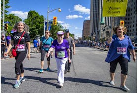 Rejeanne Fairhead, 95, took part in the 5K race during Tamarack Ottawa Race Weekend.