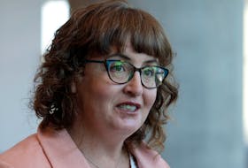 May 3, 2022--Nova Scotia NDP's Lisa Lachance (Halifax Citadel-Sable Island) talks to the media to give her response to Premier Tim Houston's State of the Province speech to the Halifax Chamber of Commerce Tuesday.
ERIC WYNNE/Chronicle Herald