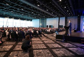 May 3, 2022--Premier Tim Houston holds court at the Haifax Chamber of Commerce as he gives the State of the Province Address at the Halifax Convention Centre Tuesday.
ERIC WYNNE/Chronicle Herald