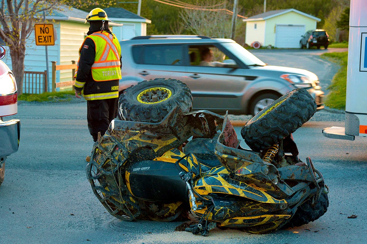 UPDATED: ATV rollover during traffic incident involving pickup