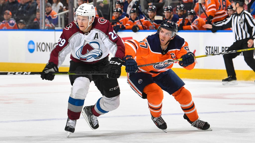 Colorado Avalanche Superstar Nathan MacKinnon Practicing with Friends