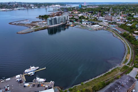 Drone photo of Dartmouth Cove, in Dartmouth Monday May 30, 2022. 
TIM KROCHAK PHOTO
