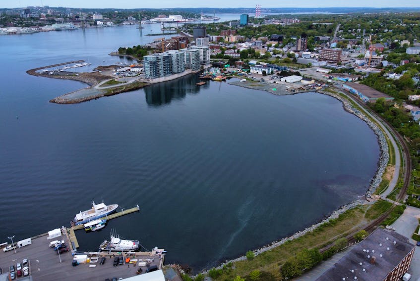 Drone photo of Dartmouth Cove, in Dartmouth Monday May 30, 2022. 
TIM KROCHAK PHOTO