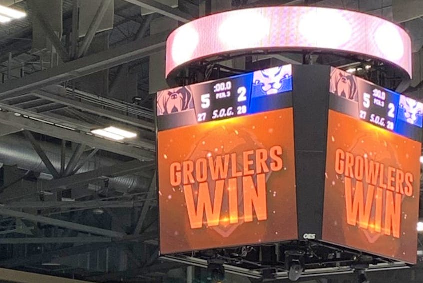 The Growlers defeated the Trois Rivières Lions 5-2 to advance in the 2022 Kelly Cup Playoffs.