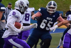 St. Francis Xavier X-Men offensive lineman Gregor MacKellar of Timberlea was selected sixth overall by the Toronto Argonauts in the Canadian Football League draft on Tuesday night. - ST. F.X. ATHLETICS