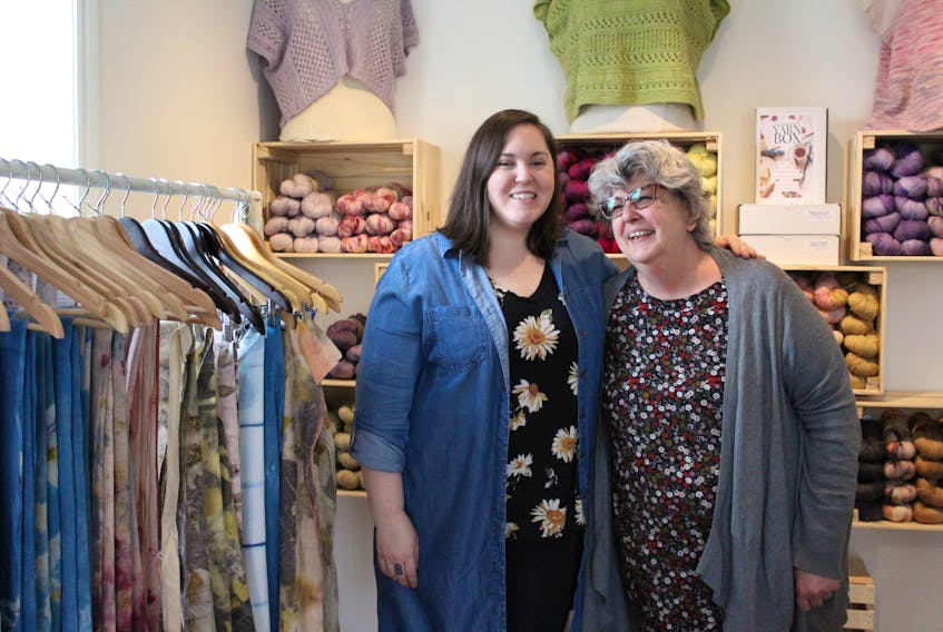 Jasmine and Andrea Rahmel are opening Natural Ewe Yarns in Pictou, Nova Scotia. 