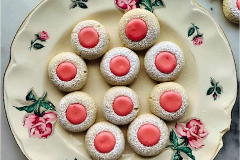  Raspberry Lemonade Shortbread Thumbprint Cookies