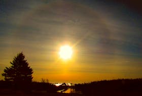 Tim Gallant caught a halo around the sun on setting day in North Rustico, P.E.I. -CONTRIBUTED