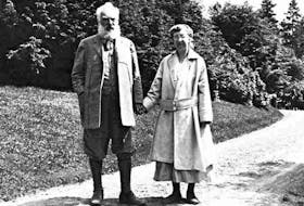 Alexander Graham Bell and Mabel Hubbard Bell at Beinn Breagh in Baddeck in this undated photo. CONTRIBUTED