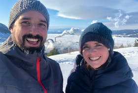 Stacey Alexander enjoys a day out during the winter with her husband Craig. She is still suffering lingering effects from a COVID-19 infection.