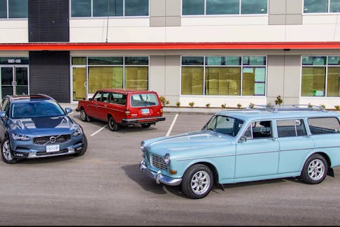 A trio of Volvo station wagons show how the brand has evolved through the years. Brendan McAleer/Postmedia News