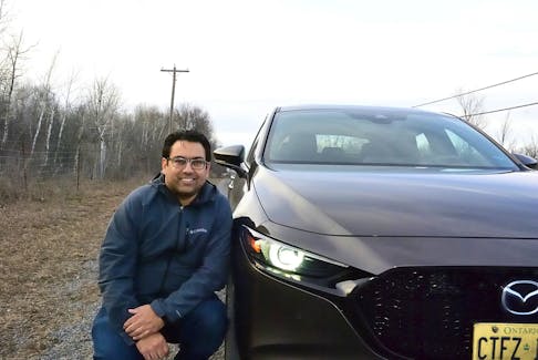 Walter Capitani of the Ottawa area is Italian-Canadian and growing up he liked the style of the Alfa Romeo Alfasud model — a vehicle with a vaguely similar profile to the 2021 Mazda3 Sport he bought late last year. Walter Capitani photo