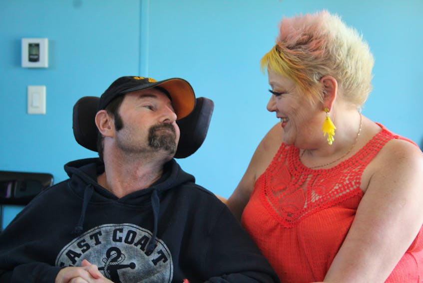 Kim Baglole, right, did not believe that her husband Kevin, who has multiple sclerosis, would live to see Christmas 2019. Today, three years later, the couple are planning an autumn trip to the Magdalen Islands to celebrate their 10-year anniversary on October 6.