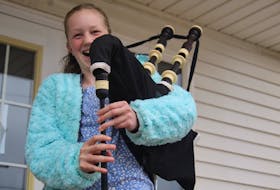 Kirsty Gibson, 12, received new bagpipes in May, after struggling with her old ones. The new instrument belonged to former College of Piping instructor Ellen MacPhee, who died earlier this year.