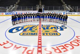 The Rogers Place ice crew was busy Friday removing the Edmonton Oilers logo from centre ice and replacing it with the logo of the Edmonton Oil Kings. 