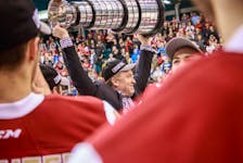 Sylvain Couturier won President Cup and Memorial Cup championships with the Acadie-Bathurst Titan in 2018 as the club's general manager. He was named the new GM of the Eagles on Monday and believes he's up for a challenge of taking the team to new heights in the near future. PHOTO CONTRIBUTED/ACADIE-BATHURST TITAN.