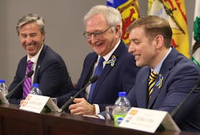 A recent poll by the Angus Reid Institute suggests approval is trending downward for Atlantic Canadian premiers Tim Houston, Blaine Higgs and Andrew Furey. -TIM KROCHAK PHOTO