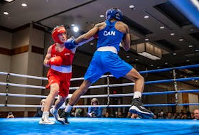 Wyatt Sanford of Kennetcook (left) was named to Canada's boxing team for next month’s Commonwealth Games in Birmingham, England. - VIRGIL BARROW