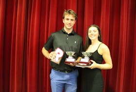 Jérémie Boutilier and Sydney Lawlor were recently named the 2021-22 athletes of the year at Charlottetown Rural High School. Boutilier and Lawlor both enjoyed a busy and success season wearing the Raiders’ uniforms in P.E.I. School Athletic Association (PEISAA) sports. Contributed