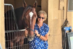 Caretaker and Schooner Stables’ member Rhonda MacGrath with Somebeachsomewhere offspring Beach Glass – one of 10 horses in the field for this Saturday’s 2022 Pepsi North America Cup.