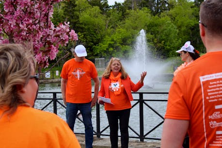 ‘There is a life worth living’: Sashbear Foundation walks through Bowring Park in St. John's to raise awareness of mental health and suicide prevention