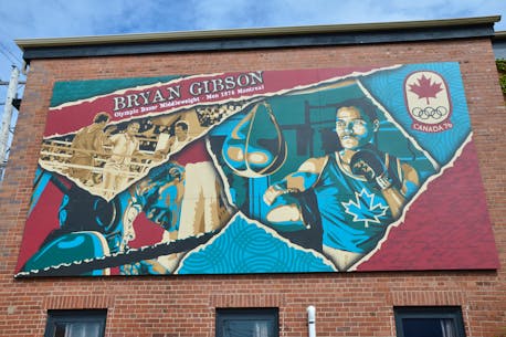 Olympian Bryan Gibson honoured with mural in Kentville, N.S.