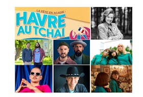 On Aug. 15 – National Acadian Day – ‘La fête en Acadie: Havre au tchai’ will take place at the Dennis Point Wharf in Lower West Pubnico. Pictured: Édith Butler (contributed photo) Luc d'Eon and Trevor Murphy (Tina Comeau photo) Radio Radio, Les Hay Babies, P’tit Belliveau, Laurie LeBlanc and Caroline Savoie (contributed photos).