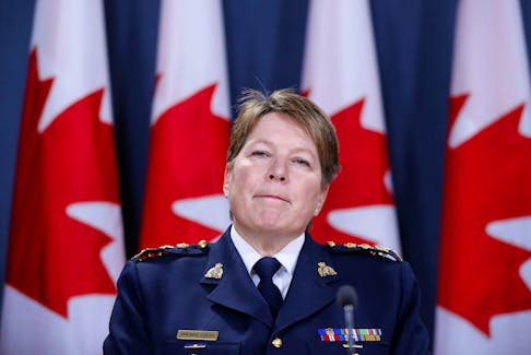 RCMP Commissioner Brenda Lucki attends a news conference in Ottawa on May 7, 2018.