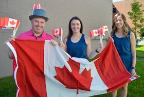 The City of Charlottetown is gearing up for Canada Day celebrations in Victoria Park, set to kick off at 9 a.m. on July 1. Wayne Young, left, Laurel Lea, Charlotte Nicholson. - File Photo
