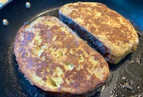 I find a medium to low heat works best for cooking French toast. Erin Sulley photo