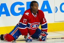 Former NHL winger Georges Laraque will be one of the guests at this weekend's Halifax Hockey Summit. - NHL