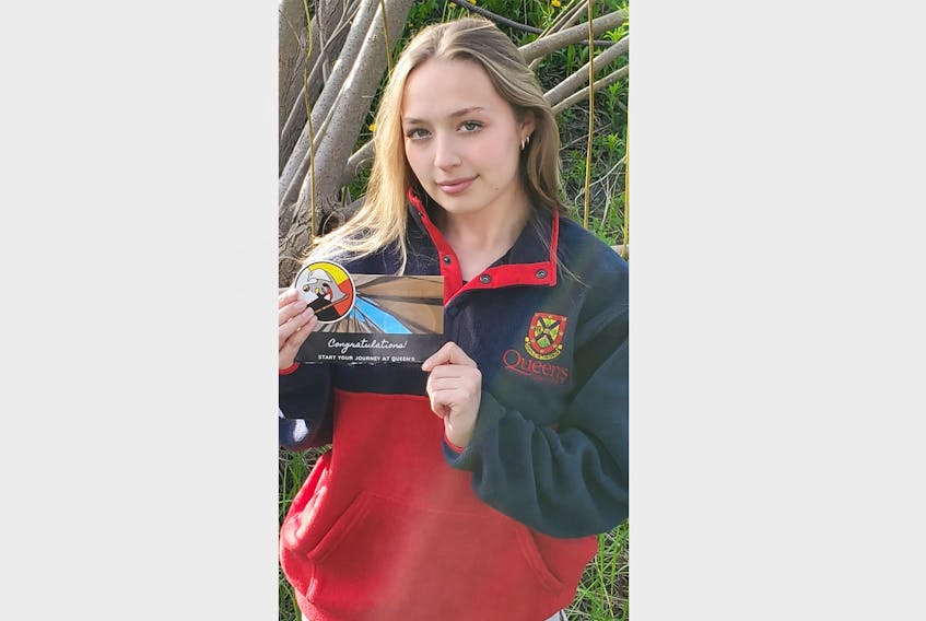 Corner Brook student Brook Motty, 17, has been accepted into Queen's University through the QuARMS Pathway program, allowing her to complete her undergraduate studies in just two years. CONTRIBUTED