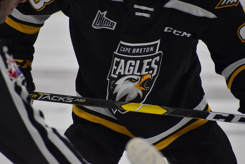 The Cape Breton Eagles will open the 2022 Quebec Major Junior Hockey League preseason on Aug. 23 against the Halifax Mooseheads at the Miners Forum in Glace Bay. JEREMY FRASER/CAPE BRETON POST.