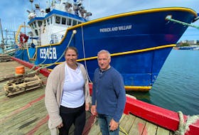 Megan Murphy and her dad Rex Simmonds stand near the Patrick and William in St. John’s harbour.

Keith Gosse/The Telegram