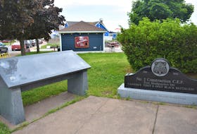 The No. 2 Construction Battalion interpretive panel in Pictou awaits new signage. An unveiling event is scheduled for July 5 at 11 a.m.