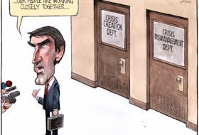 Bruce MacKinnon's cartoon for Dec. 7, 2016, published during the Liberal government's protracted confrontation with the Nova Scotia Teachers Union.