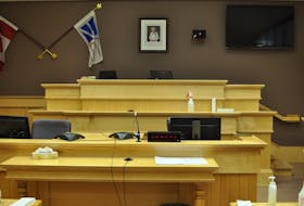 Courtroom number 4 in the Corner Brook courthouse.