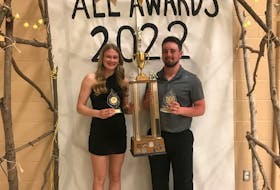 Brooke Robertson and Connor McInnis were recently named the 2021-22 female and male athletes of the year during the 46th Souris Regional School All-Awards Banquet. Robertson and McInnis will continue pursuing their athletic careers at university next year. Contributed